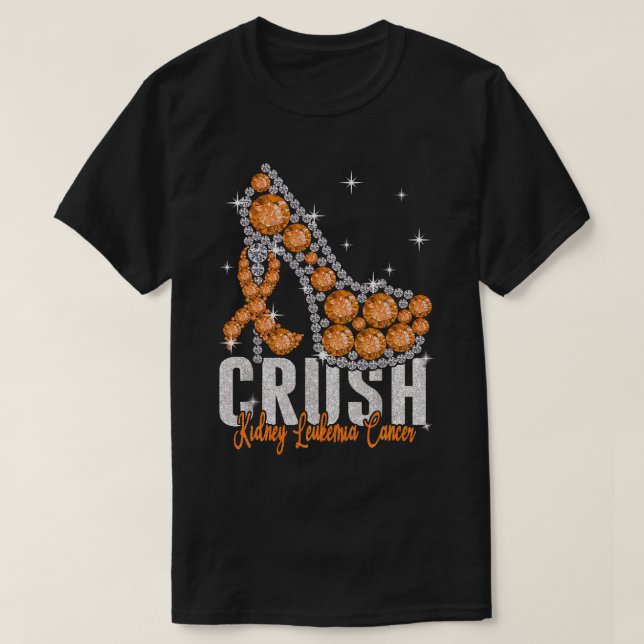 Camiseta Cáncer de leucemia renal aplastante Cinta de la Ri (Diseño del anverso)