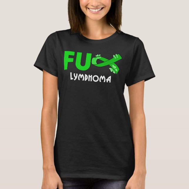 Camiseta cáncer de linfoma fúnebre divertido para el cáncer (Anverso)