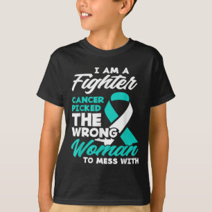 Camiseta Cáncer de lucha contra el cáncer de cuello uterino