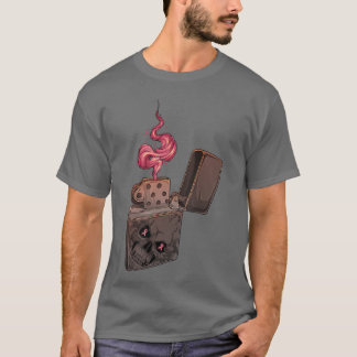 Camiseta Cáncer de mama A con un paracaidista rosa con un f