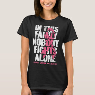 Camiseta Cáncer de Mama Apoyo al Cáncer de Mama Familiar Vi