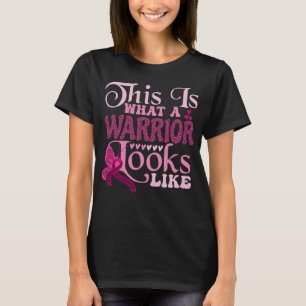 Camiseta Cáncer de mama Así es como se ve un guerrero