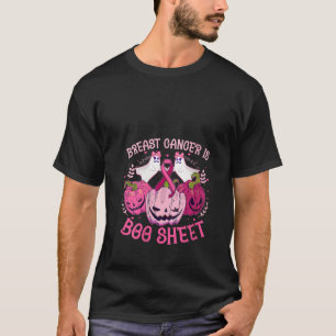 Camiseta Cáncer de Mama Boo Sheet V Neck T Shirt