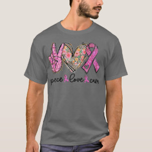 Camiseta Cáncer de Mama Claridad Vestimenta Paz Rosa Cu Amo
