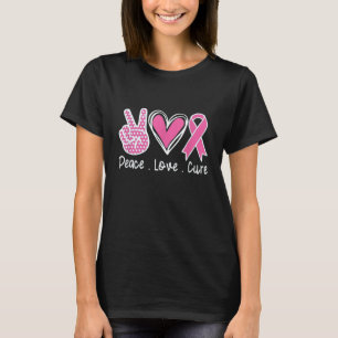 Camiseta Cáncer de Mama Claridad Vestimenta Paz Rosa Cu Amo