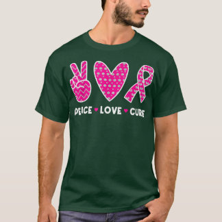 Camiseta Cáncer de Mama Claridad Vestimenta Paz Rosa Cu Amo
