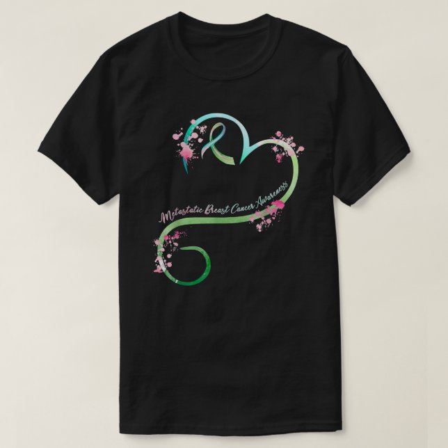 Camiseta Cáncer de Mama Conciencia Metastásica del Cáncer d (Diseño del anverso)