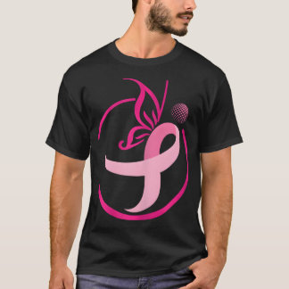 Camiseta Cáncer de Mama de Pink Ribbon Golf s-Butterflies