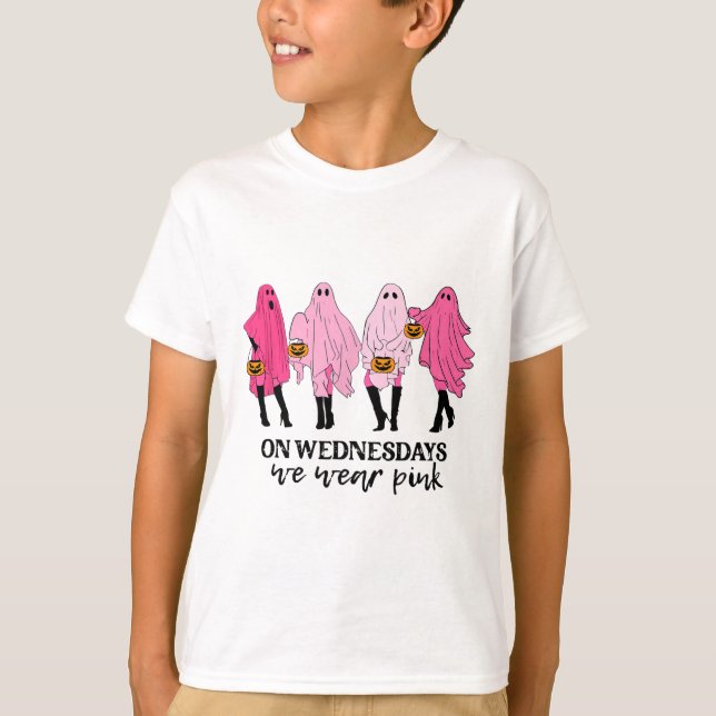 Camiseta Cáncer De Mama El Miércoles Usamos Rosa (Anverso)