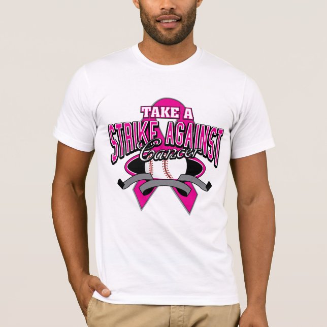 Camiseta Cáncer de mama en huelga contra el cáncer (Anverso)