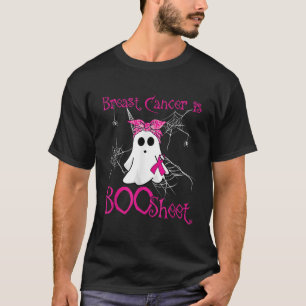 Camiseta Cáncer De Mama Es Una Hoja De Boos De Halloween Ve