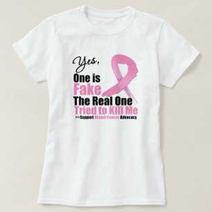 Camiseta Cáncer de mama falso
