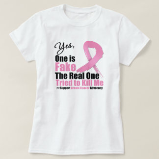 Camiseta Cáncer de mama falso