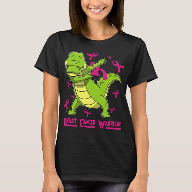 Camiseta cáncer de mama lagrimoso (Anverso)