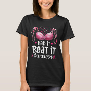 Camiseta Cáncer De Mama Lo Tuve, Le Golpeé A Sobreviviente