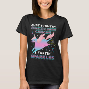 Camiseta cáncer de mama metastásico cáncer de unicornio