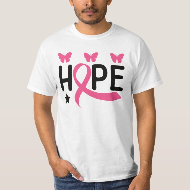 Camiseta Cáncer de mama para guerrero de cinta rosa que luc (Anverso)