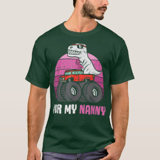 Camiseta Cáncer de mama para mi nana de origen TRex Dinosau