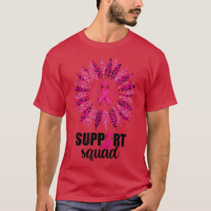 Camiseta Cáncer de mama para mujeres, apoyo a girasol escua