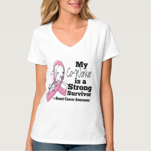 Camiseta Cáncer de mama para supervivientes fuertes de los