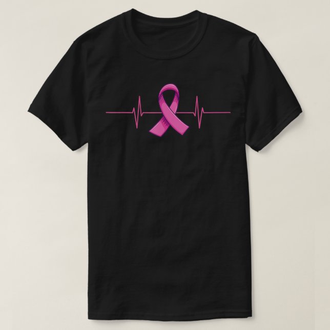 Camiseta Cáncer de mama Razones de latido rosa Combatientes (Diseño del anverso)