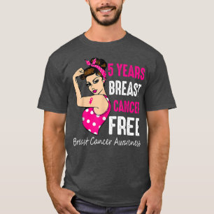 Camiseta Cáncer de mama Riveter Ribbon de 5 años
