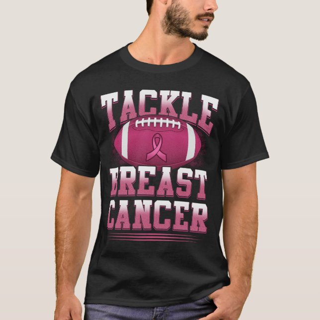 Camiseta Cáncer de Mama Sensibilización Caza de Fútbol (Anverso)