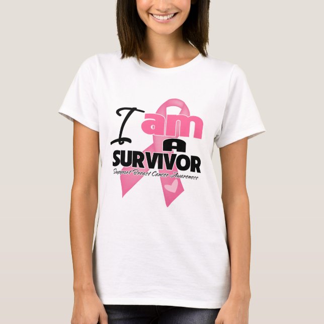 Camiseta Cáncer de mama - Soy sobreviviente (Anverso)