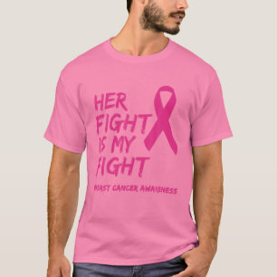 Camiseta Cáncer de mama Su lucha es mi lucha Cinta rosa Pa