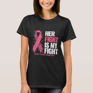 Camiseta Cáncer de Mama Su Lucha Es Mi Lucha Contra El Cánc