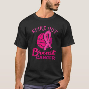 Camiseta Cáncer de mama Voleibol Cinta rosada Cirugía depor