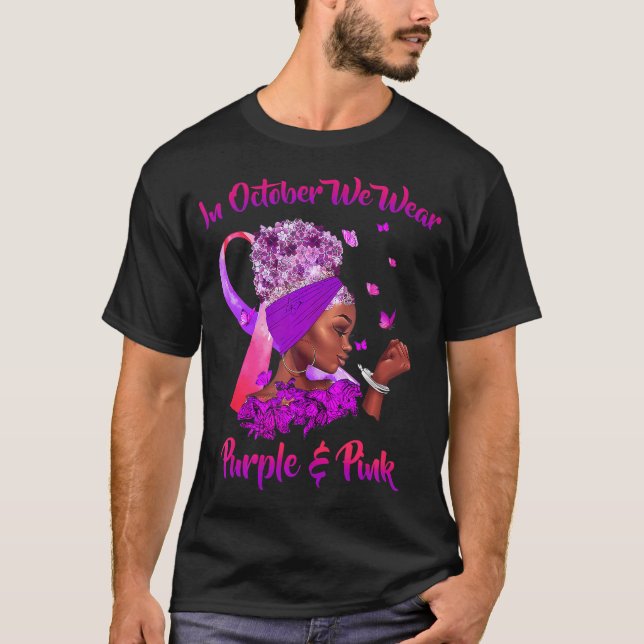 Camiseta Cáncer De Mama Y Concienciación Sobre La Violencia (Anverso)