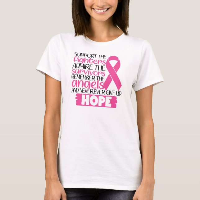 CAMISETA CÁNCER DE MAMA Y SENSIBILIZACIÓN (Anverso)