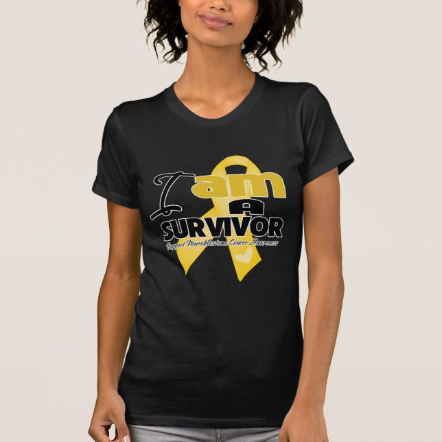 Camiseta Cáncer de Neuroblastoma - soy un superviviente (Anverso)