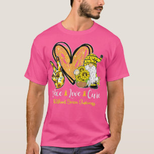 Camiseta Cáncer de niño de la Cura de Amor por la Paz Gnome