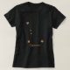 Camiseta Cáncer de oro de Rótulo Zodiaco moderno | Agua de  (Diseño del anverso)