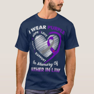 Camiseta Cáncer De Pancreatia Que Yo Velo Morado En Memoria