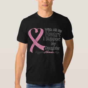 Camiseta Cáncer de pecho apoyo a mi hija