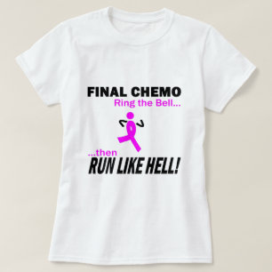 Camiseta Cáncer de pecho - Chemo final corre mucho