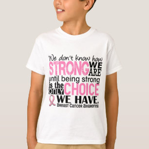 Camiseta Cáncer de pecho cómo es fuerte somos