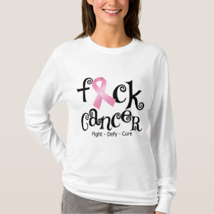 Camiseta Cáncer de pecho de F*CK (cinta rosada)