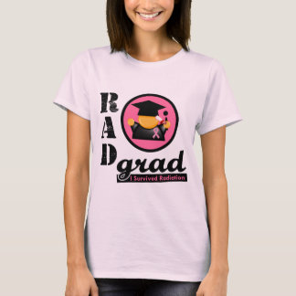 Camiseta CÁNCER de PECHO del graduado de la radiación