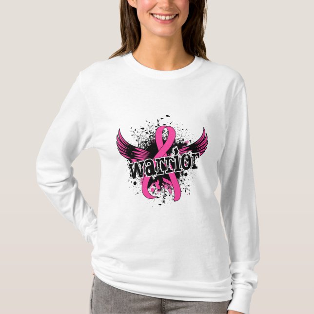 Camiseta Cáncer de pecho del guerrero 16 (Anverso)
