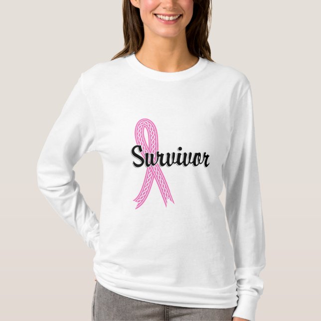 Camiseta Cáncer de pecho del superviviente 17 (Anverso)