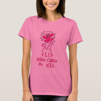 Camiseta Cáncer de pecho del tirón el pájaro