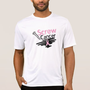 Camiseta Cáncer de pecho divertido del tornillo