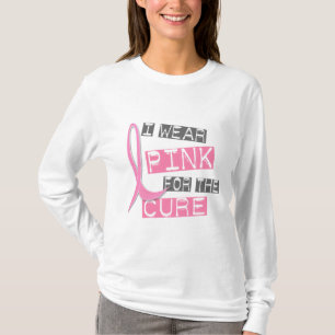 Camiseta Cáncer de pecho llevo el rosa para la curación 37