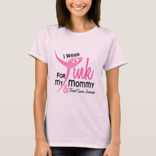 Camiseta CÁNCER de PECHO llevo el rosa para mi mamá 41