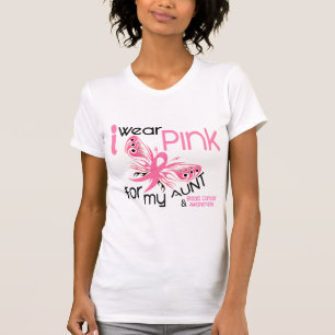 Camiseta Cáncer de pecho LLEVO el ROSA PARA MI TÍA 45