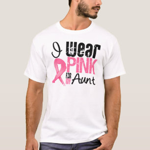 Camiseta Cáncer de pecho llevo la cinta rosada para mi tí